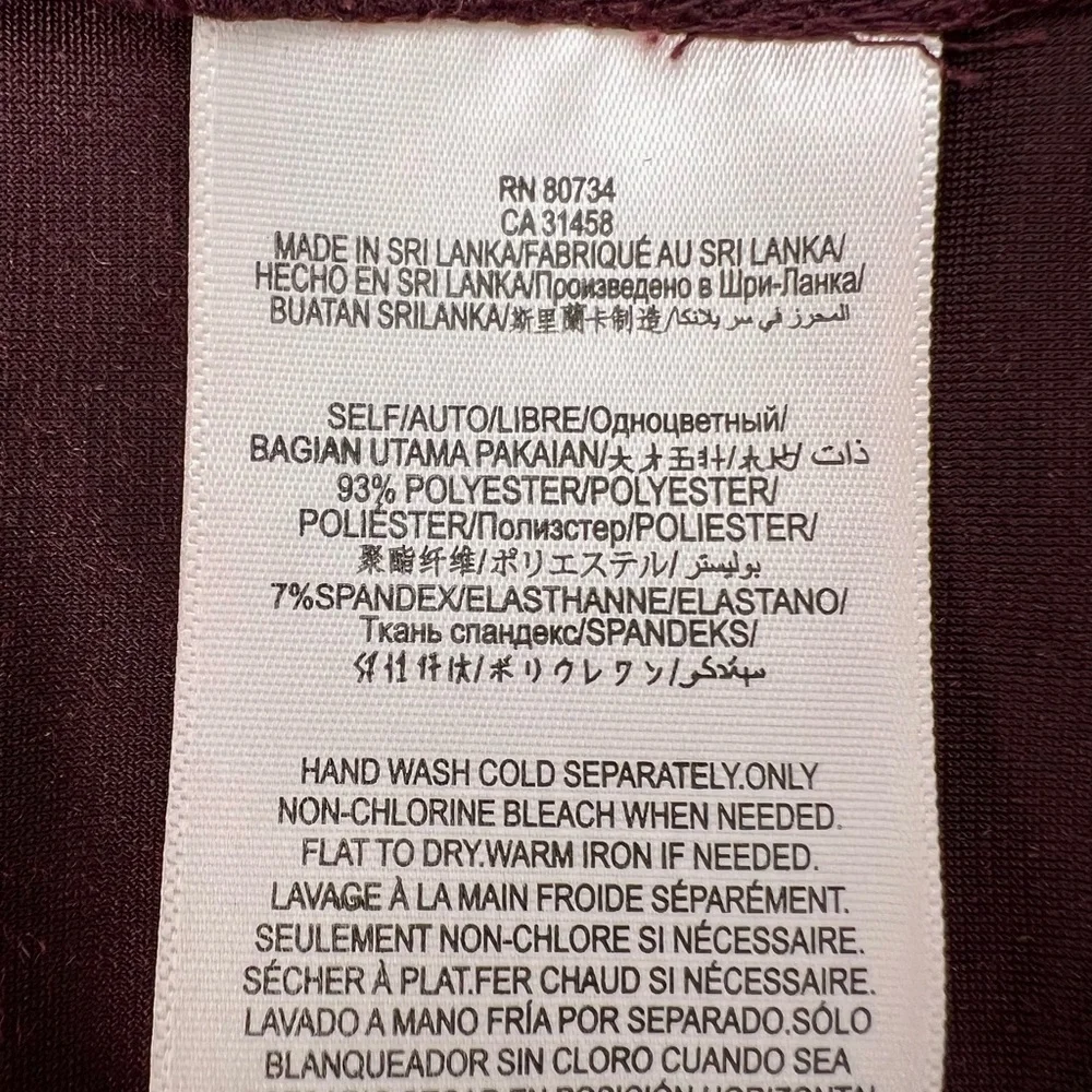 BCBGeneration | Burgundy Velvet Dress Size Medium - Picture 16 of 16